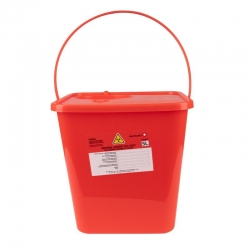POJEMNIK NA ODPADY MEDYCZNE 5,0L CZERWONY